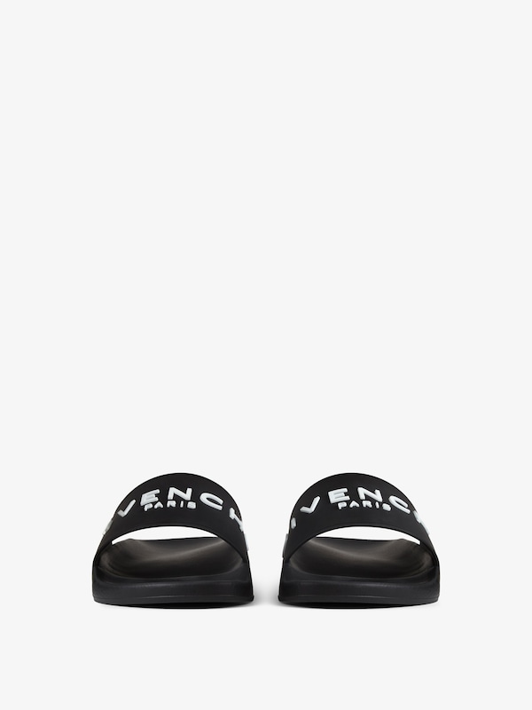 Givenchy Slide Flat Sandals In Rubber