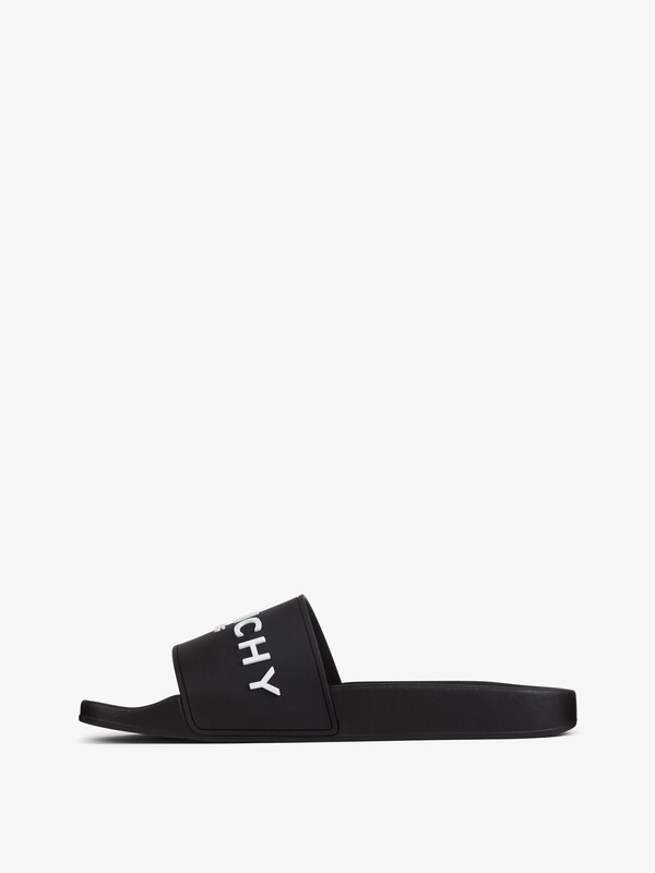 Givenchy Slide Flat Sandals In Rubber
