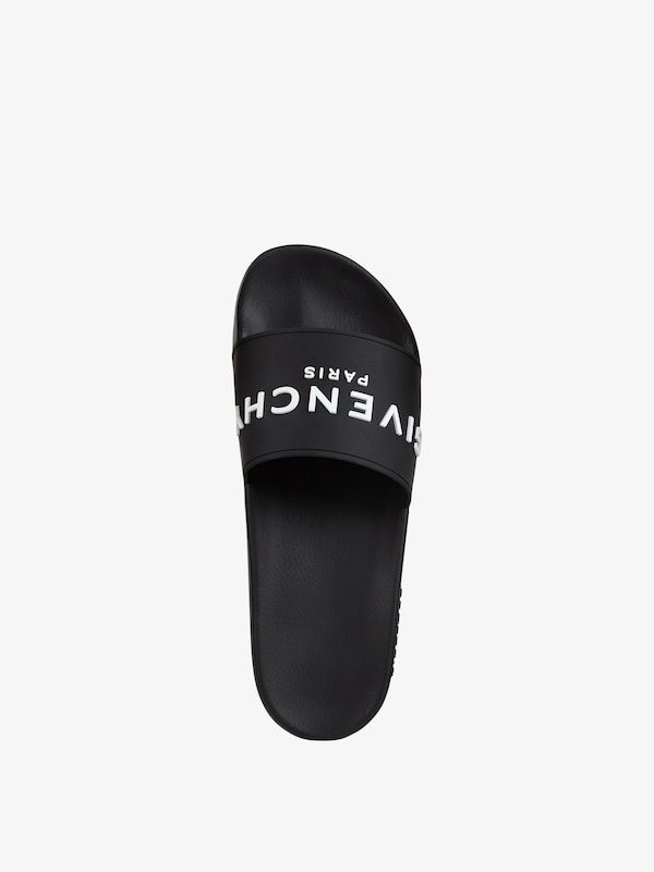 Givenchy Slide Flat Sandals In Rubber