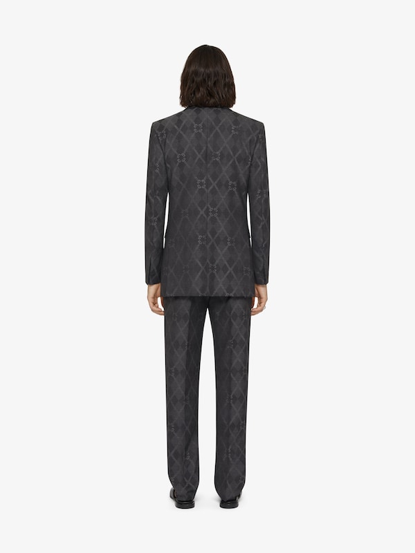 Givenchy Slim Fit Jacket In Monogram 72 Jacquard