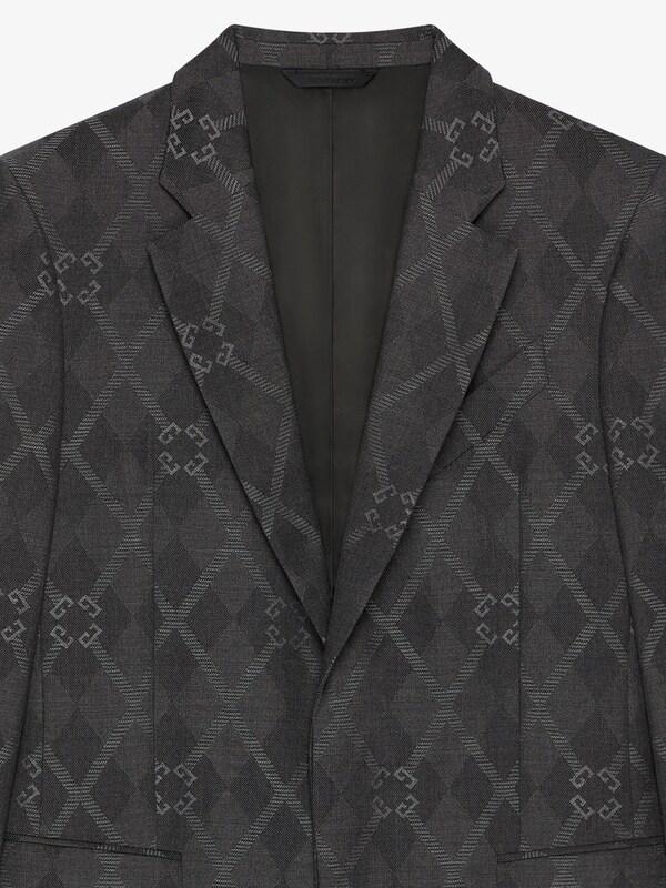 Givenchy Slim Fit Jacket In Monogram 72 Jacquard