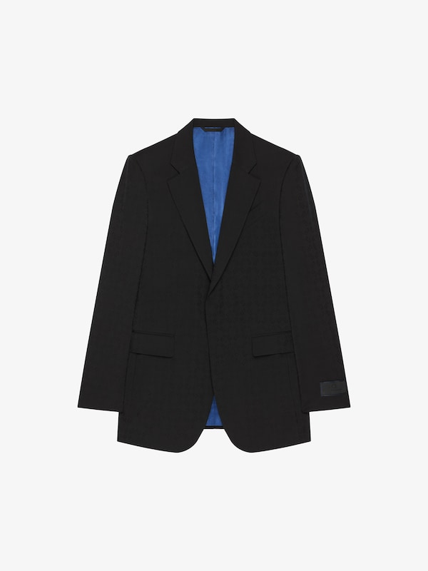 Givenchy Slim Fit Jacket In Monogram 72 Jacquard