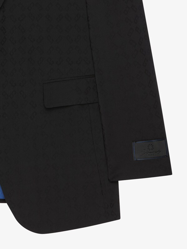 Givenchy Slim Fit Jacket In Monogram 72 Jacquard