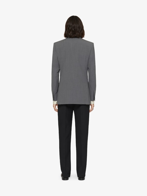 Givenchy Slim Fit Jacket In Wool With 2G Clip