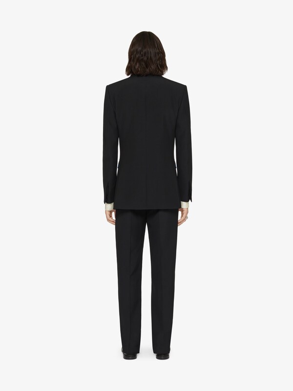 Givenchy Slim Fit Jacket In Wool With 2G Clip