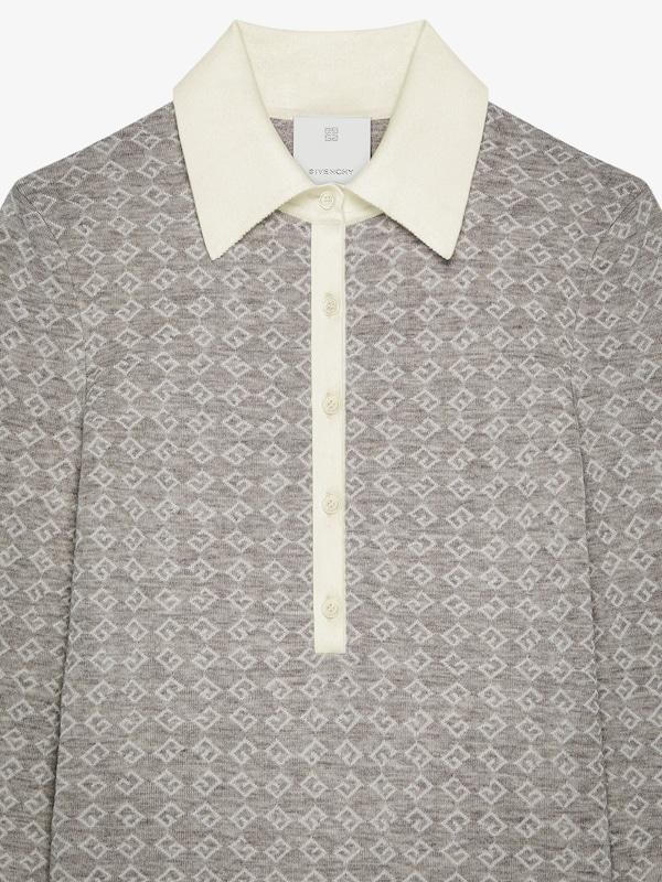 Givenchy Slim Fit Polo In Monogram 72 Jacquard