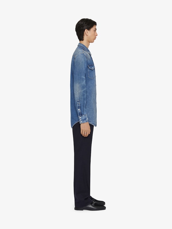 Givenchy Slim Fit Shirt In Denim