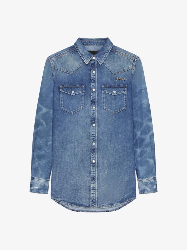 Givenchy Slim Fit Shirt In Denim