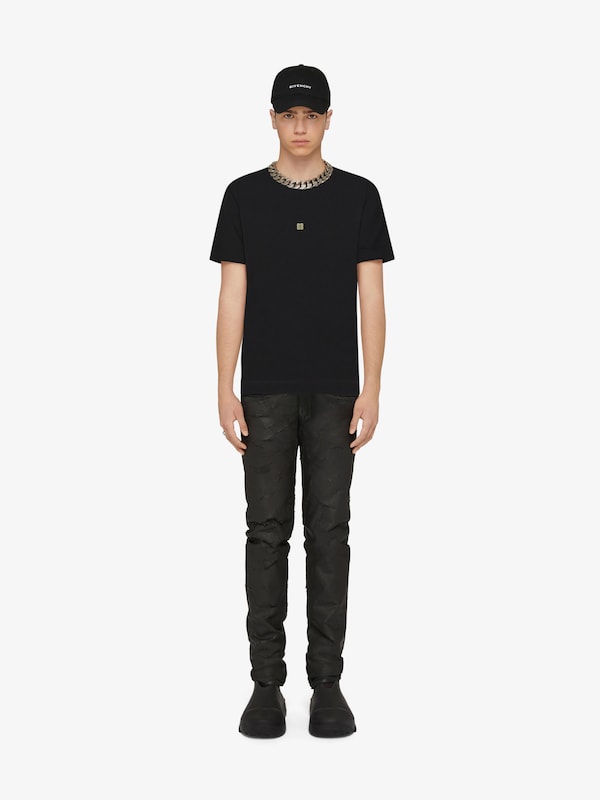 Givenchy Slim fit t-shirt in cotton with 4G detail