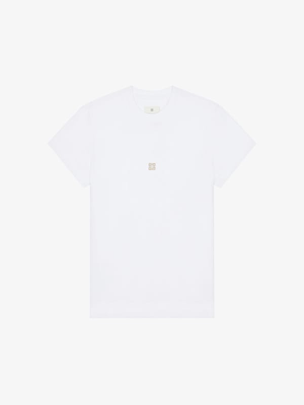 Givenchy Slim Fit T-shirt In Cotton With 4G Detail