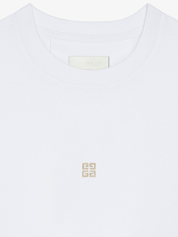 Givenchy Slim Fit T-shirt In Cotton With 4G Detail