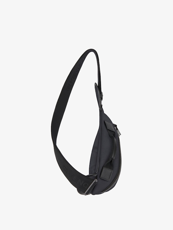 Givenchy Small G-Zip Triangle Bag In 4G Nylon