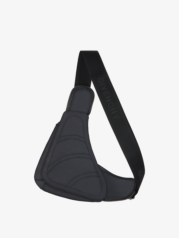 Givenchy Small G-Zip Triangle Bag In 4G Nylon