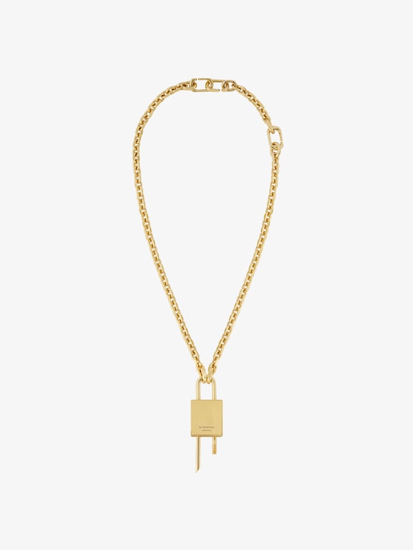Givenchy Small Lock Necklace In Metal