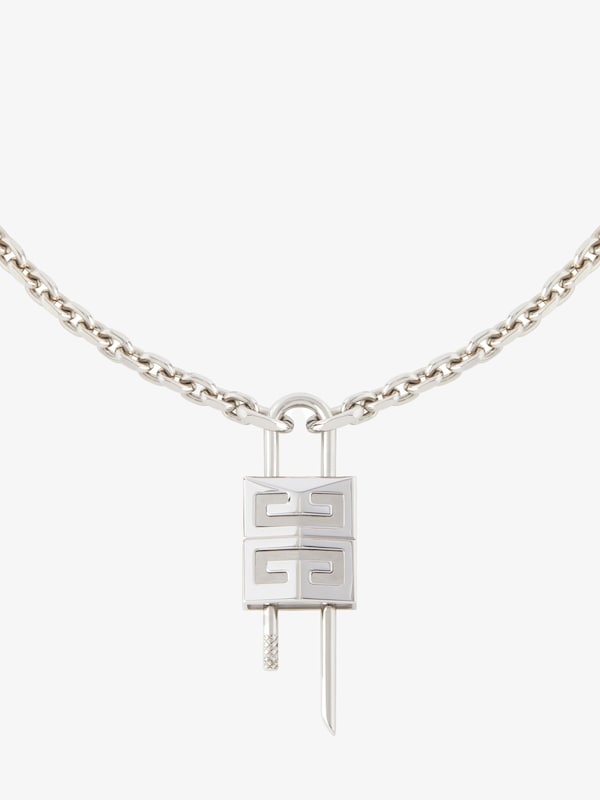 Givenchy Small Lock Necklace In Metal