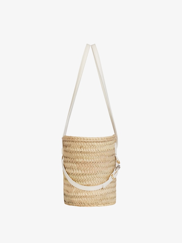 Givenchy Small Voyou Basket Bag In Raffia