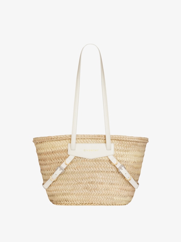 Givenchy Small Voyou basket bag in raffia