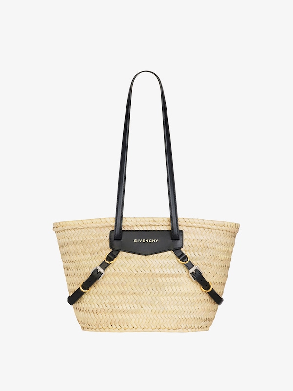 Givenchy Small Voyou Basket Bag In Raffia