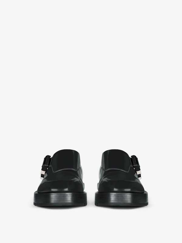 Givenchy Squared Derbies In Leather With 4G Buckle