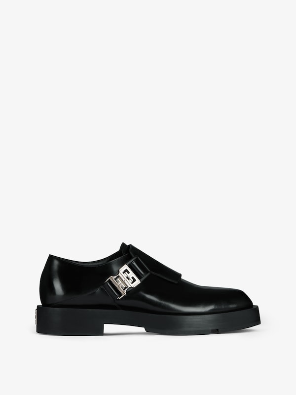 Givenchy Squared Derbies In Leather With 4G Buckle