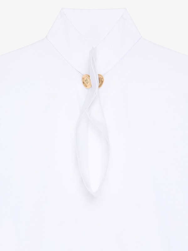 Givenchy T-shirt In Cotton With Buttoned Collar