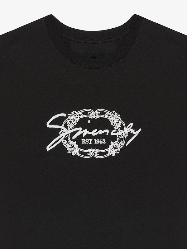 Givenchy T-shirt In Cotton With GIVENCHY Medallion