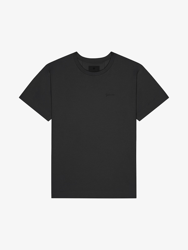 Givenchy T-shirt In Cotton With GIVENCHY Signature