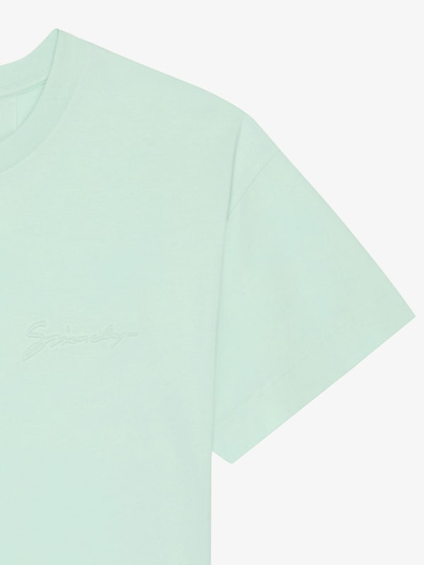 Givenchy T-shirt In Cotton With GIVENCHY Signature