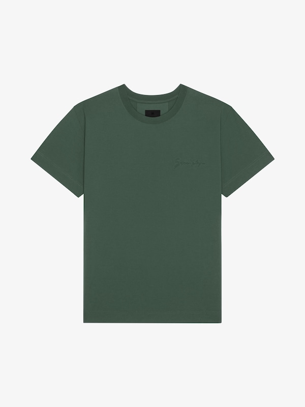 Givenchy T-shirt In Cotton With GIVENCHY Signature