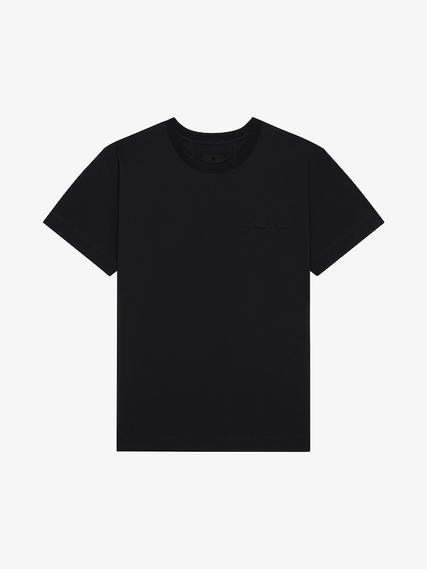 Givenchy T-shirt In Cotton With GIVENCHY Signature