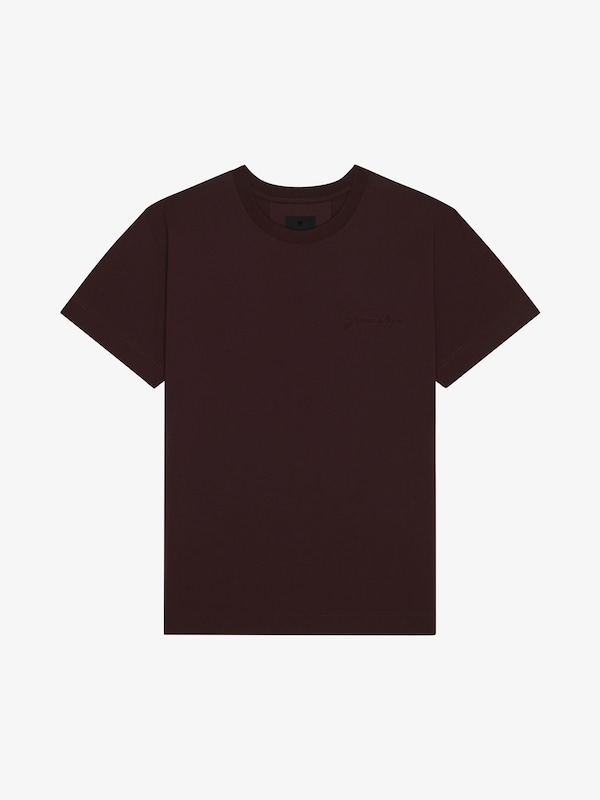 Givenchy T-shirt In Cotton With GIVENCHY Signature