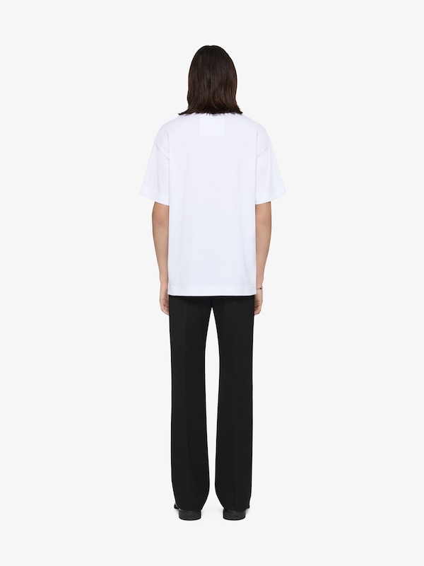 Givenchy T-shirt In Cotton With HG Embroidery