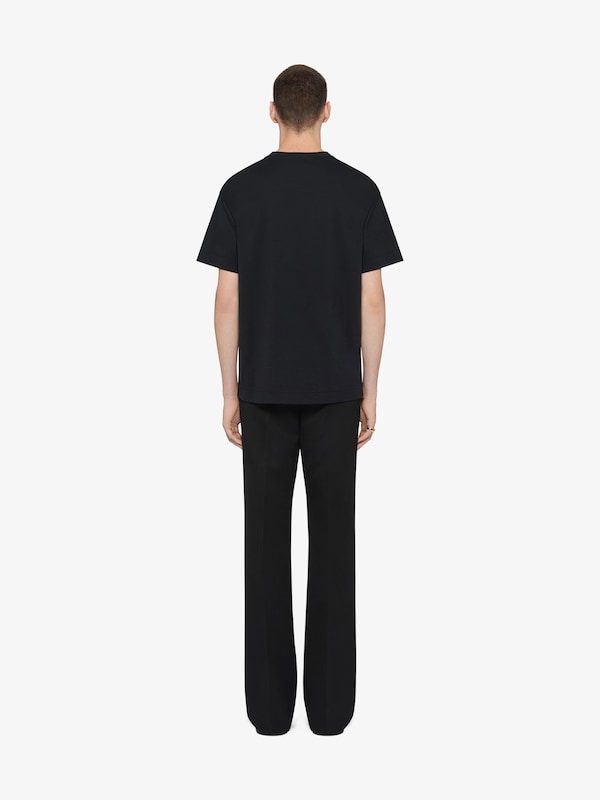 Givenchy T-shirt In Cotton With HG Embroidery