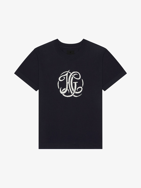 Givenchy T-shirt In Knit With HG Jacquard