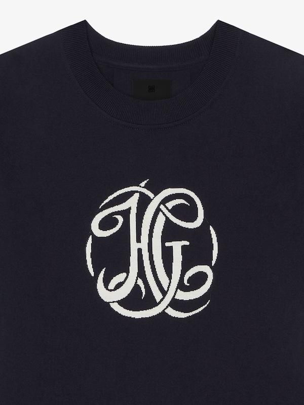 Givenchy T-shirt In Knit With HG Jacquard