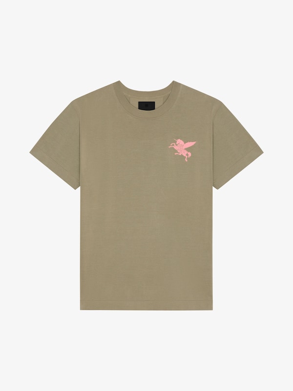 Givenchy T-shirt in knit with unicorn embroidery