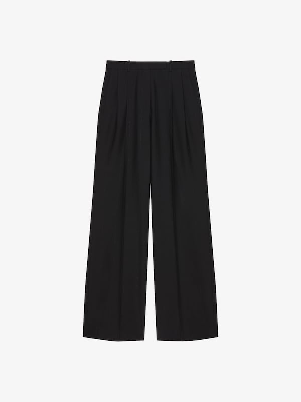 Givenchy Tailored Pants In Wool With Lurex Stripes