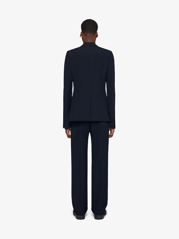 Givenchy Tailored Pants In Wool With Satin Piping