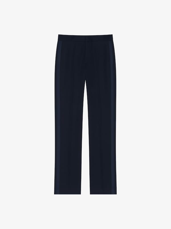 Givenchy Tailored Pants In Wool With Satin Piping