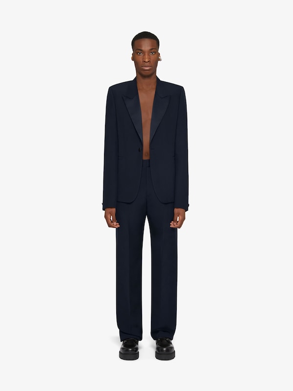 Givenchy Tailored pants in wool with satin piping