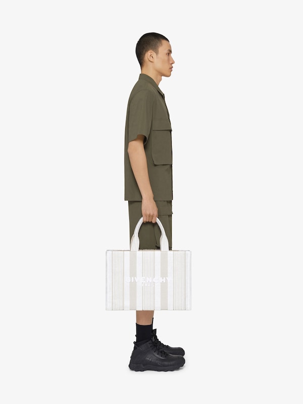 Givenchy GIVENCHY Tote Bag In Cotton Towelling With Stripes