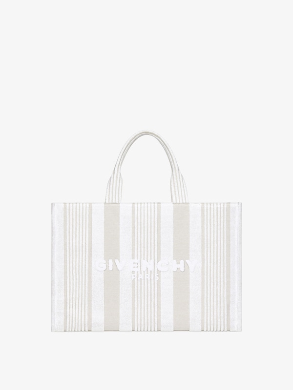 Givenchy GIVENCHY tote bag in cotton towelling with stripes