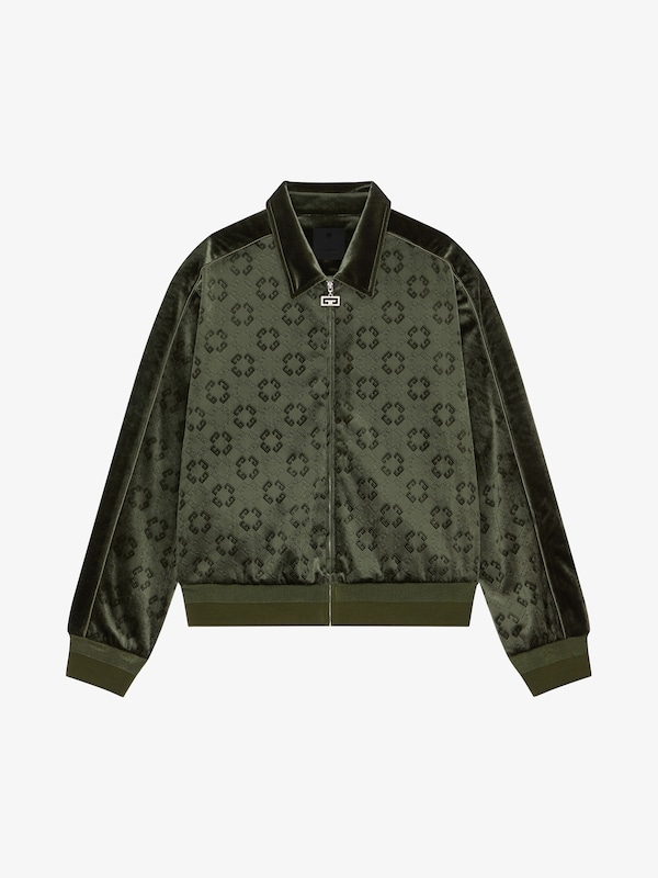 Givenchy Tracksuit Jacket In Monogram 72 Velvet