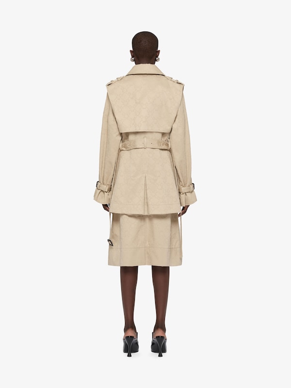 Givenchy Trench-coat In Monogram 72 Cotton