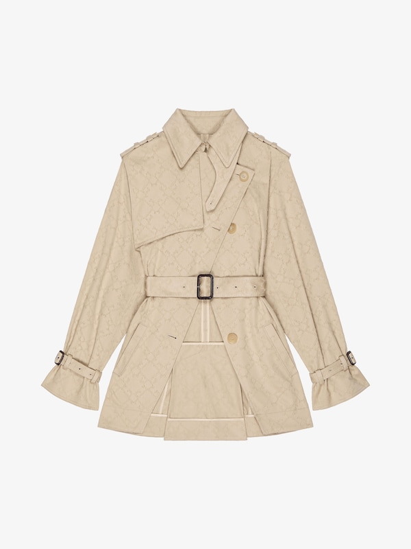 Givenchy Trench-coat In Monogram 72 Cotton