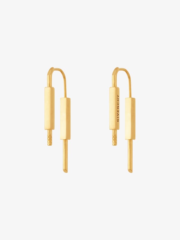 Givenchy U Lock Earrings In Metal