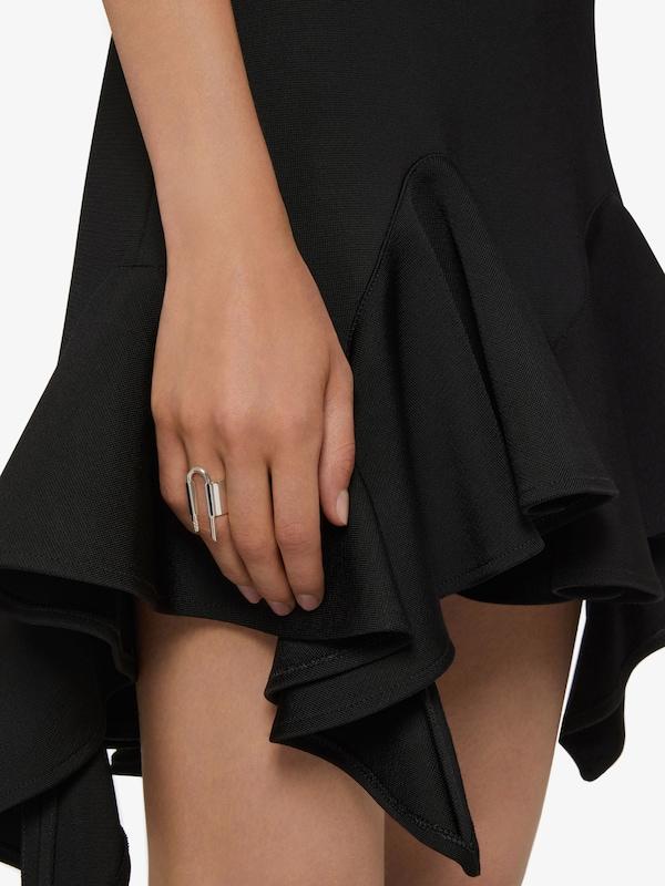 Givenchy U Lock Ring In Metal