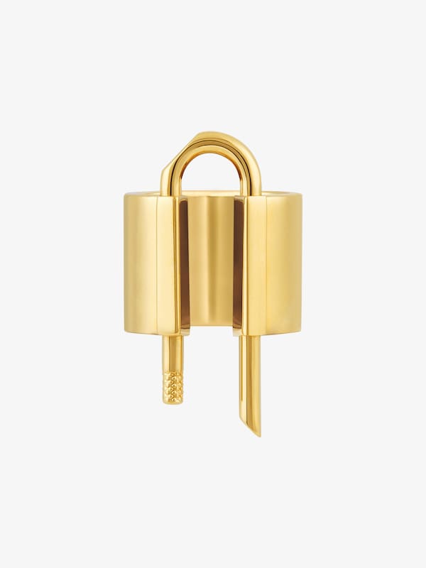 Givenchy U Lock Ring In Metal
