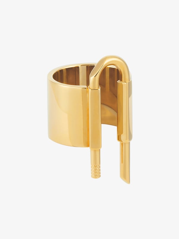 Givenchy U Lock ring in metal