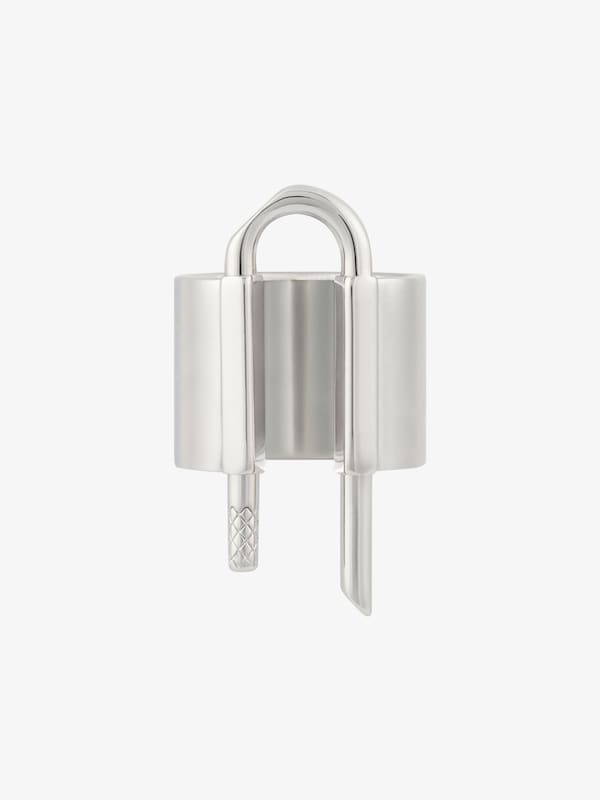 Givenchy U Lock Ring In Metal